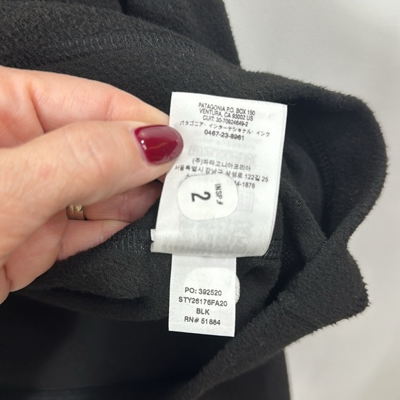 Patagonia Men’s Fleece 1/4 zip jacket black size small. - Picture 7 of 9